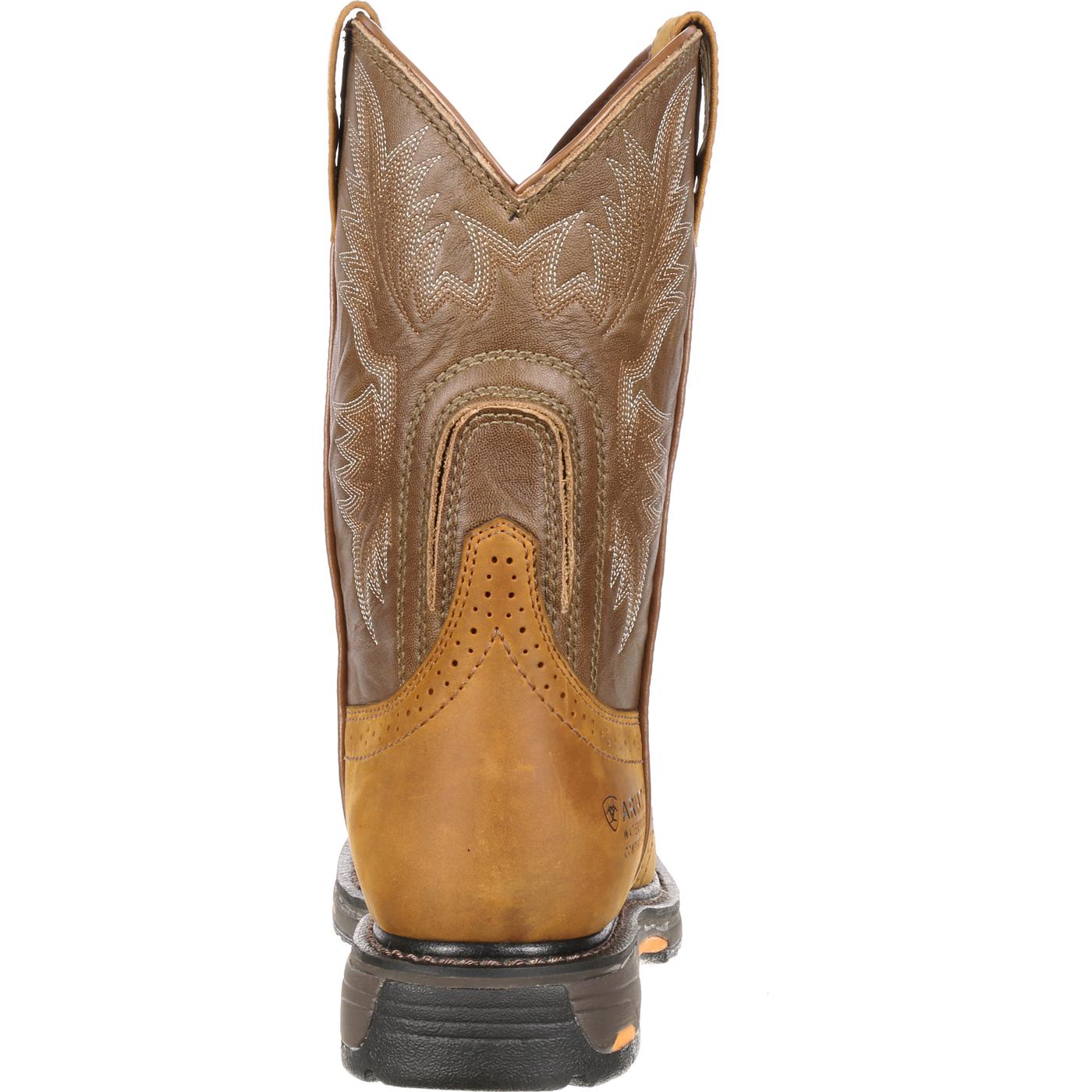 Ariat WorkHog Pull-On H2O Composite Toe Waterproof Work Boot - back