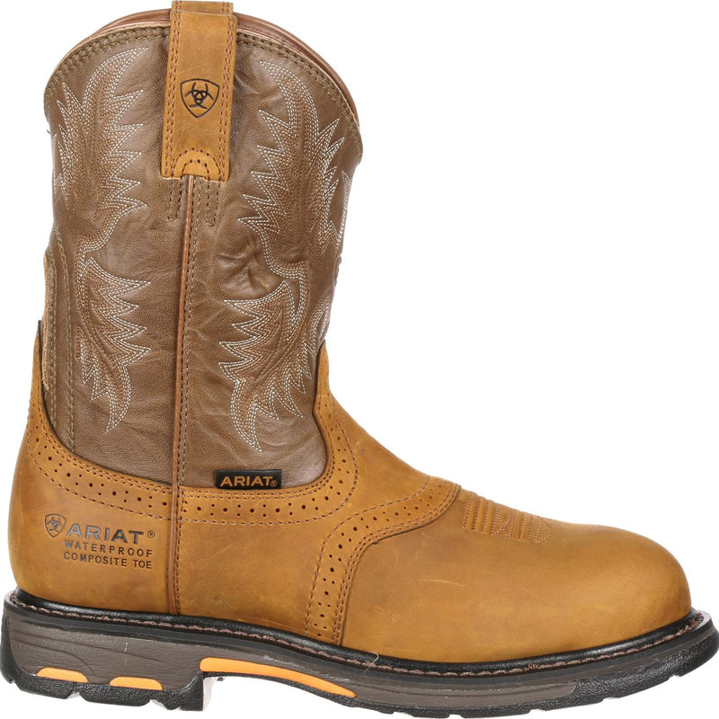 Ariat WorkHog Pull-On H2O Composite Toe Waterproof Work Boot - profile