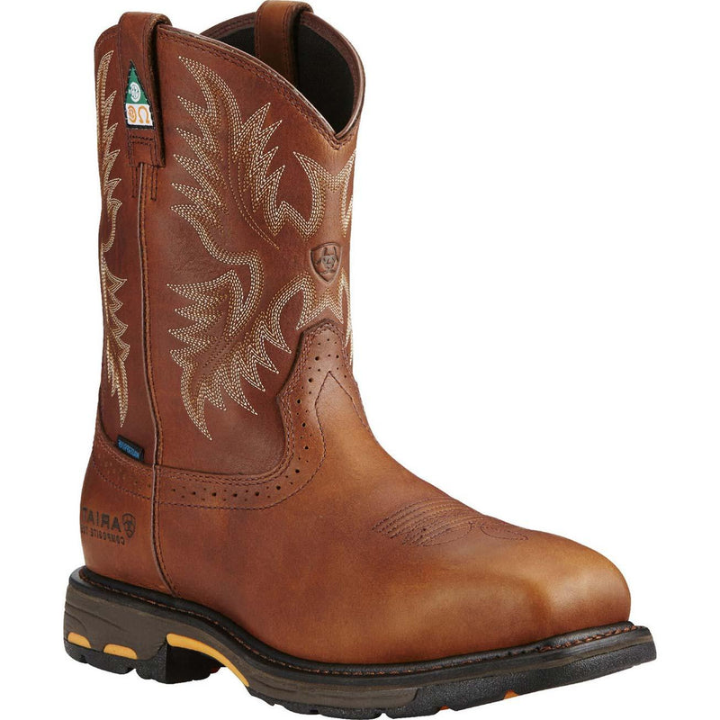 Ariat Workhog Composite Toe CSA-Approved Puncture-Resistant Waterproof Western Work Boot - main