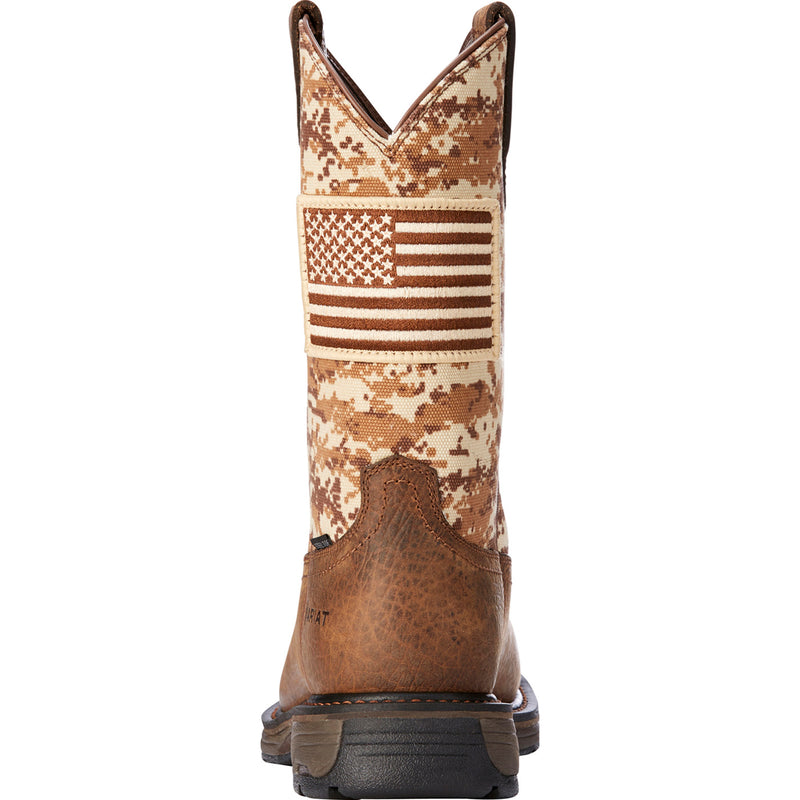 Ariat WorkHog Patriot Men's 11 inch Steel Toe Electrical Hazard Western Work Boot - back