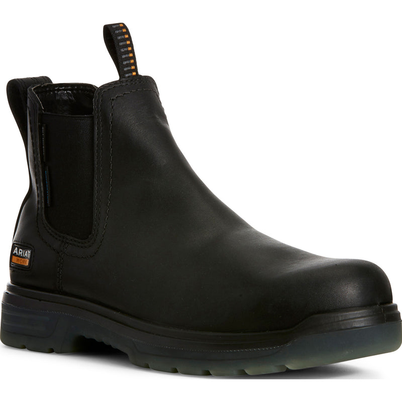 Ariat Turbo Men's Carbon Toe Electrical Hazard Waterproof Pull-on Chelsea Work Boot - main