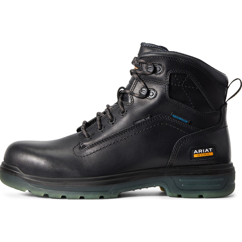 Ariat Turbo Men's CSA Carbon Toe Electrical Hazard Puncture-Resistant Waterproof Work Boot - profile