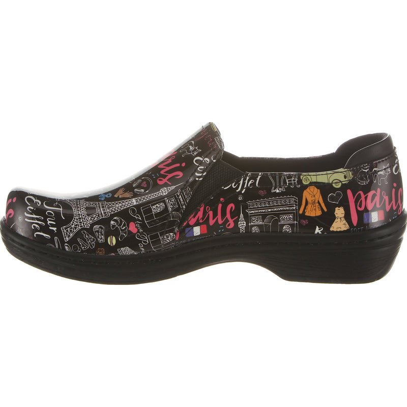 Klogs Moxy Paris Patent Women's Slip-On Work Clogs - profile