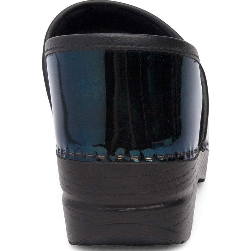 Dansko Professional Women's Petrol Patent Leather Clog - back