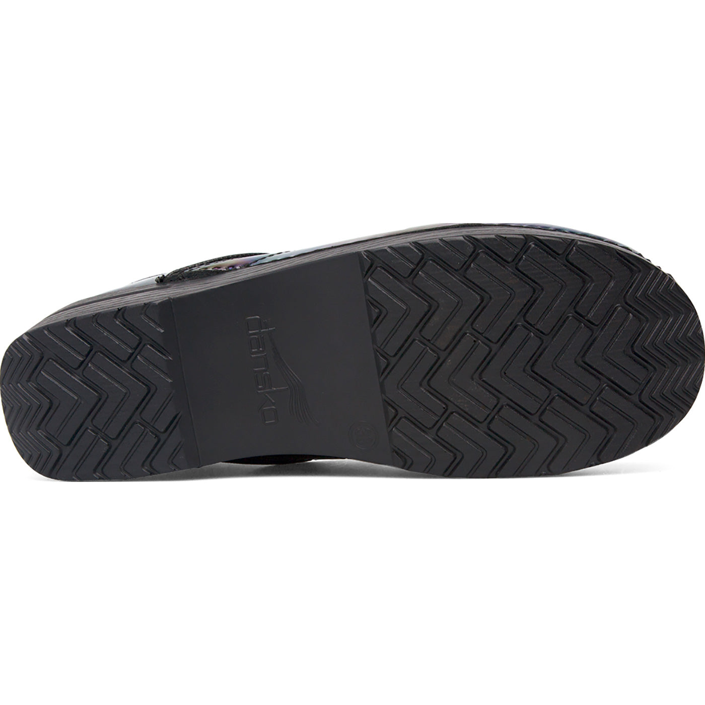 Dansko Professional Women's Petrol Patent Leather Clog - outsole