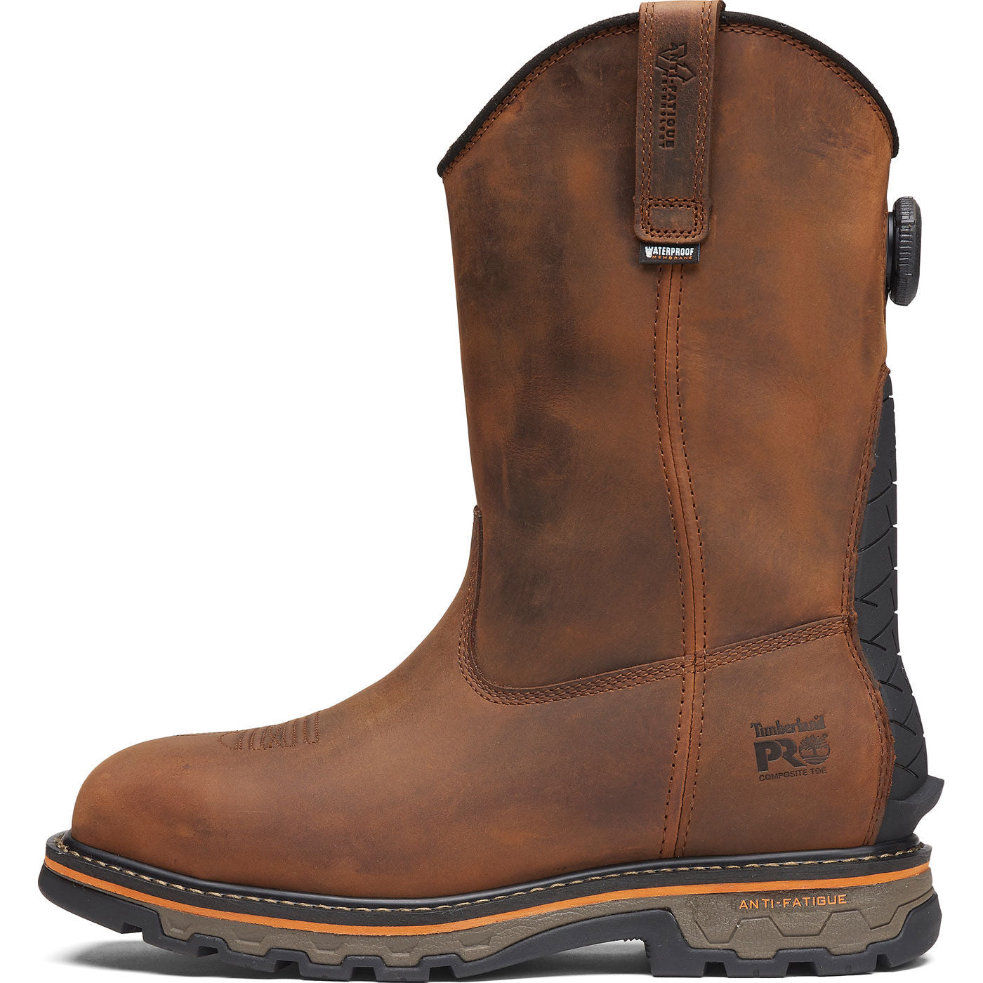 Timberland PRO True Grit BOA Men's 10-inch Composite Toe Waterproof Pull-On Work Boot - profile