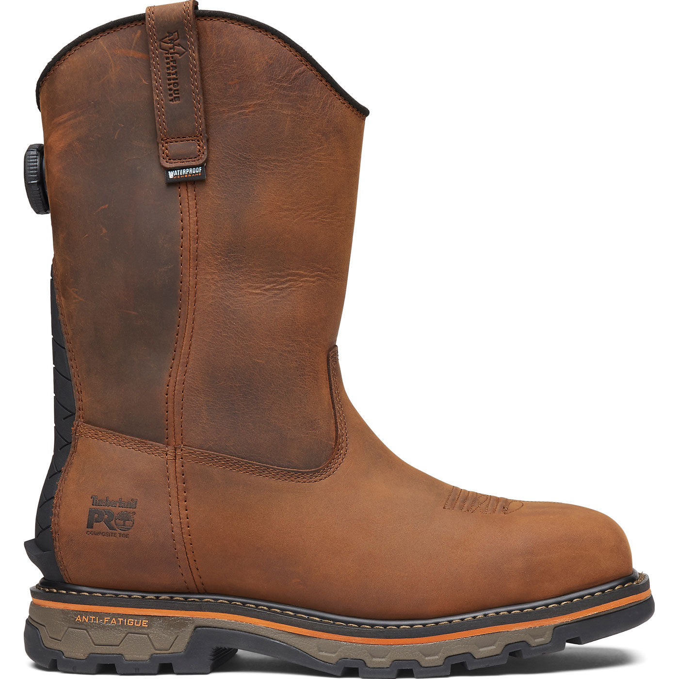 Timberland PRO True Grit BOA Men's 10-inch Composite Toe Waterproof Pull-On Work Boot - profile