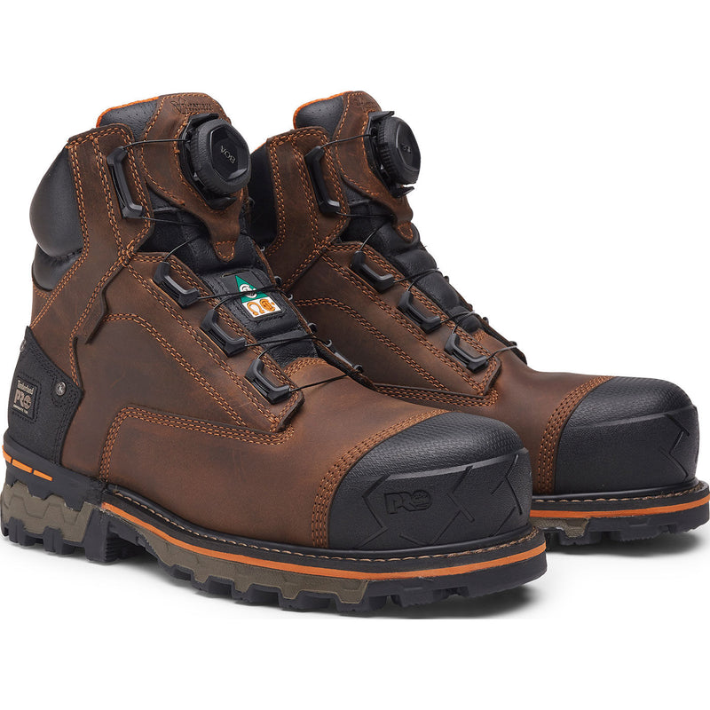 Timberland PRO Boondock CSA BOA Men's 6-inch Composite Toe Puncture-Resisting Waterproof Work Boot - front