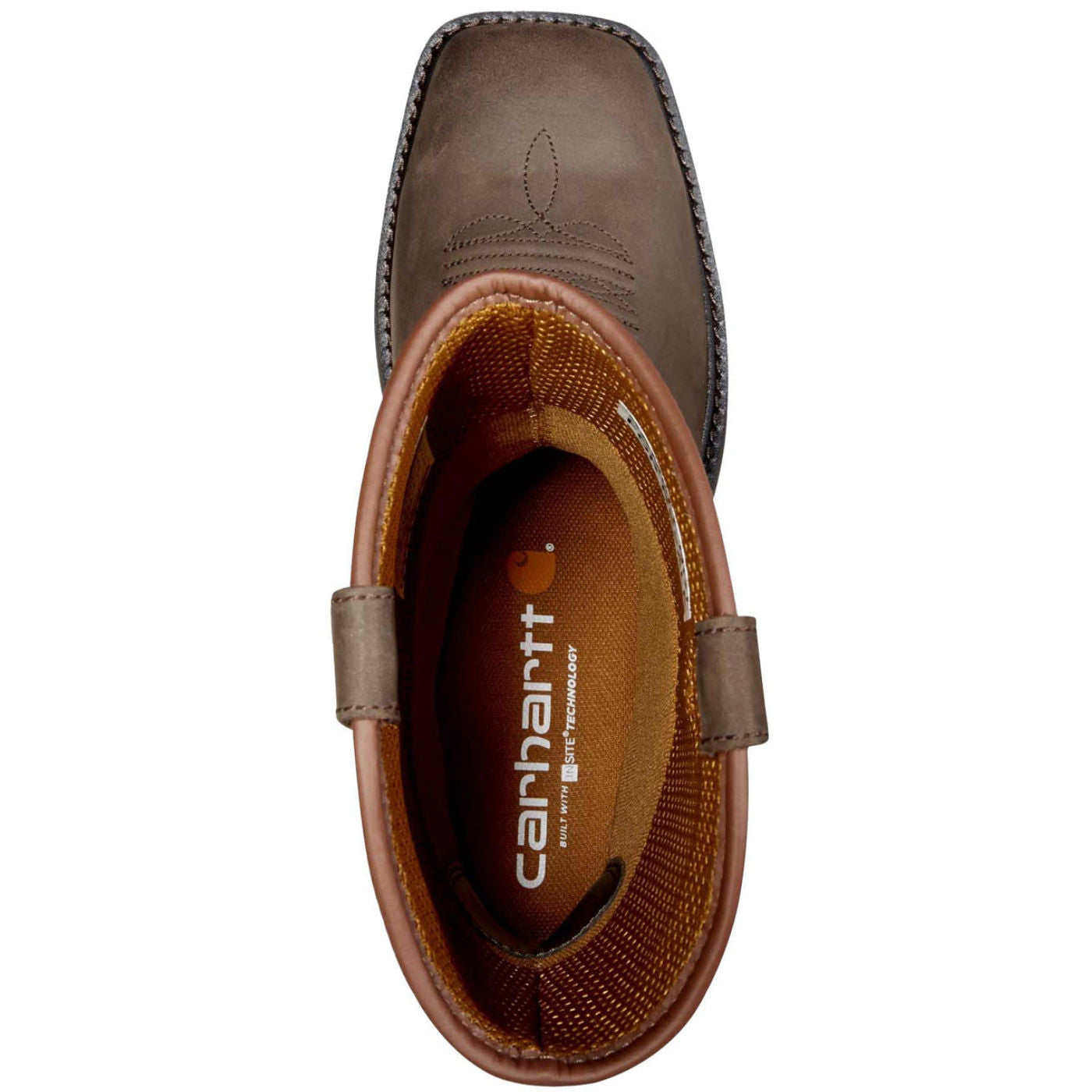 Carhartt Montana Men's 11-inch Steel Toe Electrical Hazard Waterproof Pull-On Work Boot - birdseye