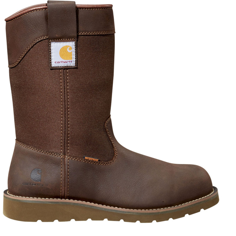 Carhartt Men's Wedge Men's 10-inch Steel Toe Electrical Hazard Waterproof Pull-On Work Boot - profile