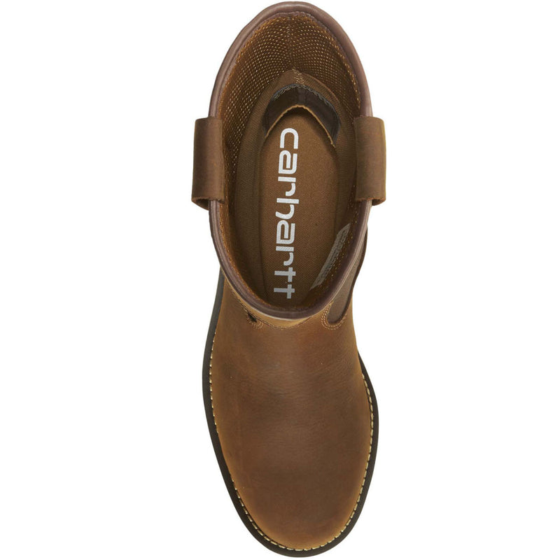 Carhartt Men's Wedge Men's 10-inch Steel Toe Electrical Hazard Waterproof Pull-On Work Boot - birdseye