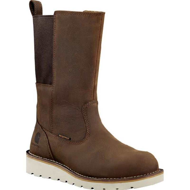 Carhartt Wedge Women's 10-inch Steel Toe Electrical Hazard Waterproof Pull-On Work Boot - main