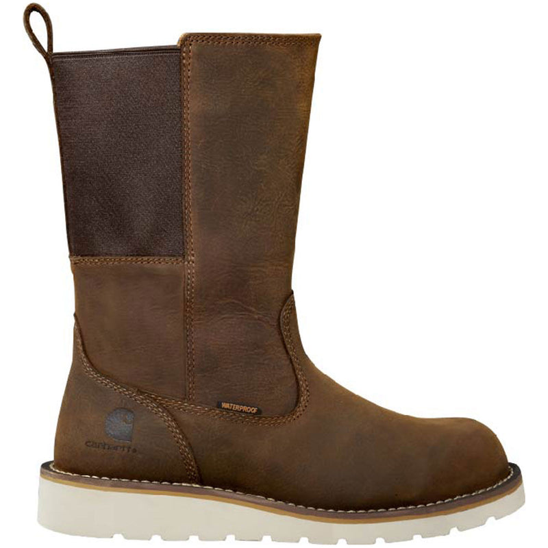 Carhartt Wedge Women's 10-inch Steel Toe Electrical Hazard Waterproof Pull-On Work Boot - profile