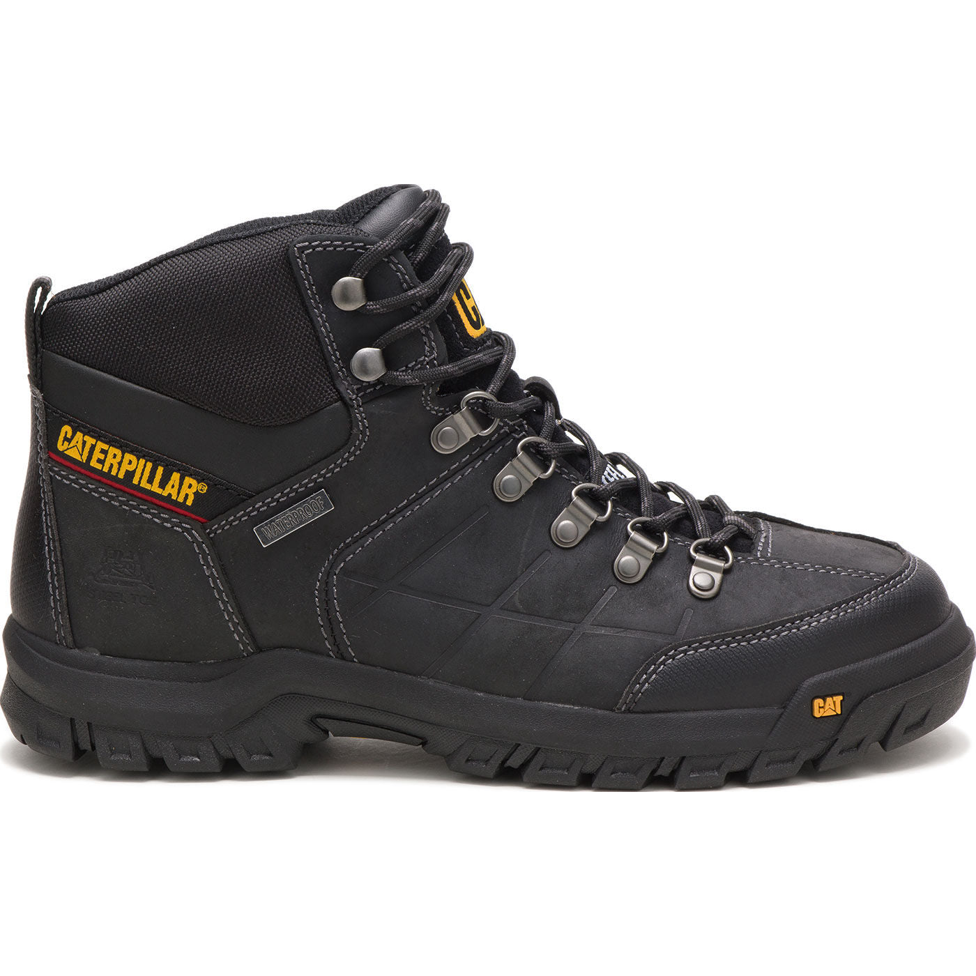 Cat Threshold Men's 6-inch Steel Toe Electrical Hazard Waterproof Work Boot - profile