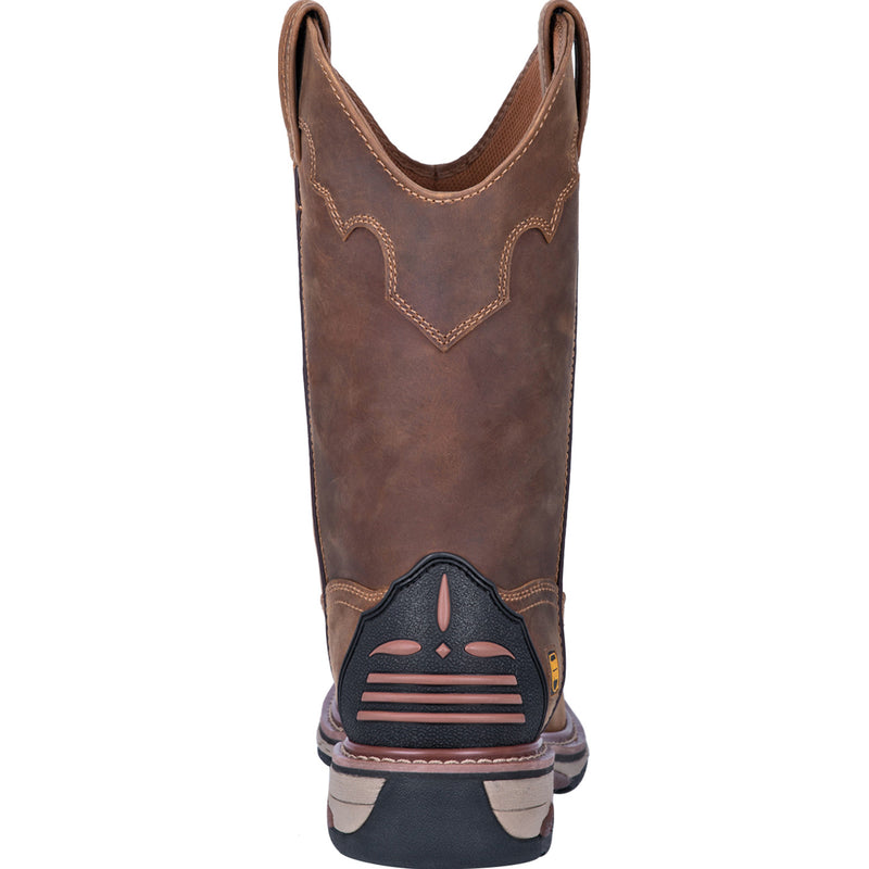 Dan Post Blayde Men's Steel Toe Electrical Hazard Waterproof Western Pull-on Work Boot - back
