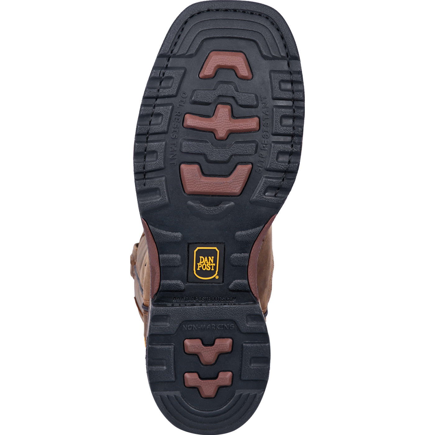 Dan Post Blayde Men's Steel Toe Electrical Hazard Waterproof Western Pull-on Work Boot - outsole