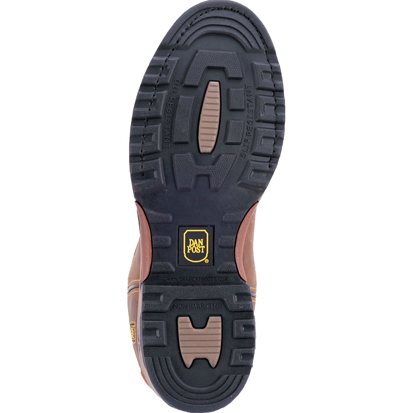 Dan Post Journeyman Men's Composite Toe Electrical Hazard Waterproof Western Work Pull-on Boot - outsole