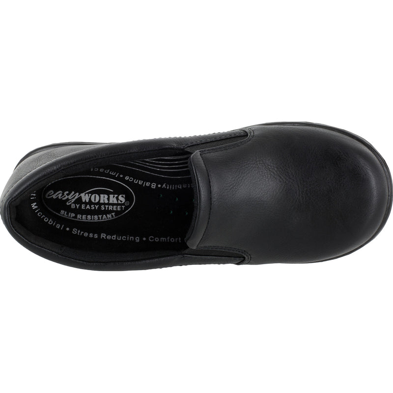 Easy WORKS by Easy Street Leeza Women's Slip-Resistant Slip-on Work Shoe - birdseye