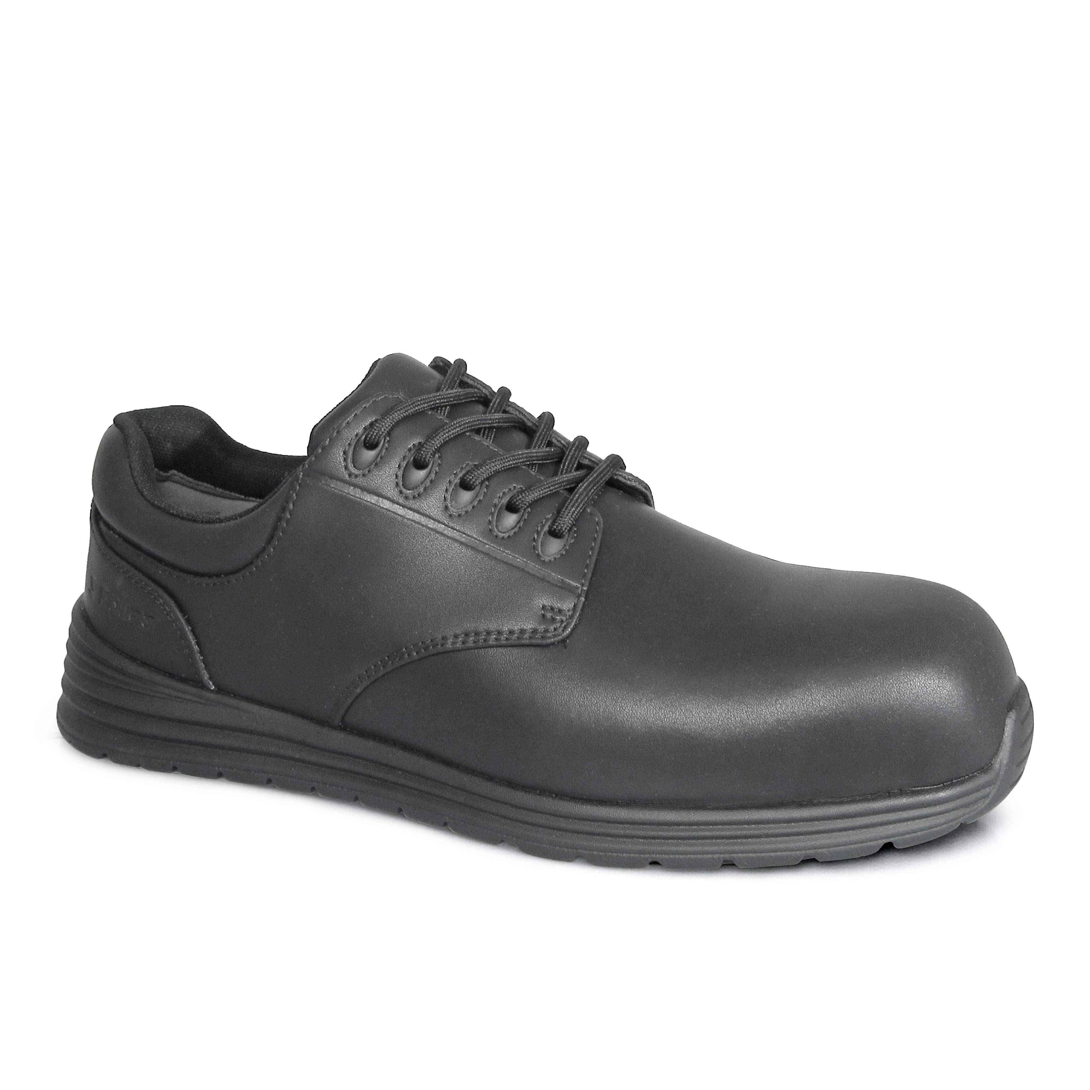 mens non slip dress shoes S Fellas by Genuine Grip Men 5110 Mustang Oxford ct SD PR Shoes Black