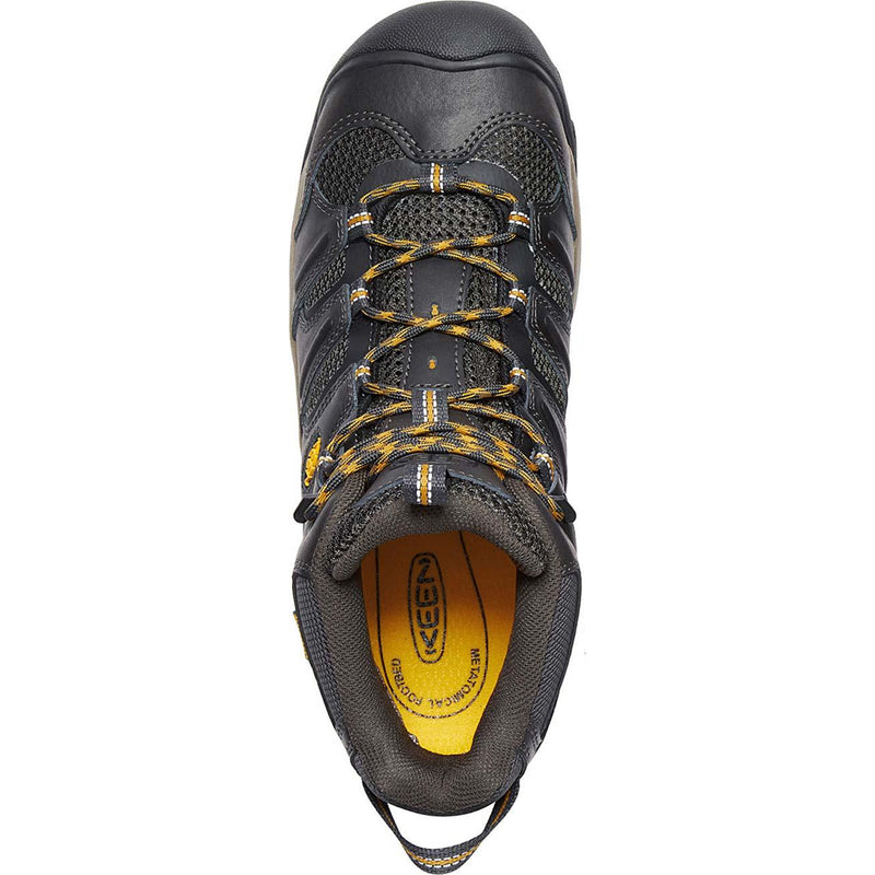 KEEN Utility® Lansing Mid Steel Toe Waterproof Work Shoe - birdseye