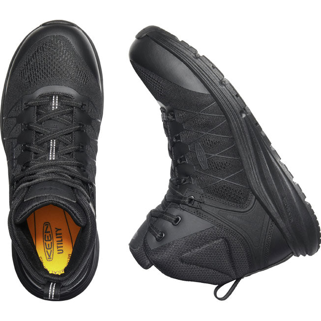 KEEN Utility® Vista Energy Mid Men's Carbon Fiber Toe Electrical Hazard Hi-Top Athletic Work Shoe - birdseye