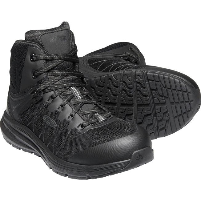 KEEN Utility® Vista Energy Mid Men's Carbon Fiber Toe Electrical Hazard Hi-Top Athletic Work Shoe - front