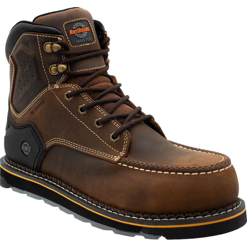 Northside Work Roanoke Men's 6-inch Nano Toe Electrical Hazard Waterproof Work Boot - main
