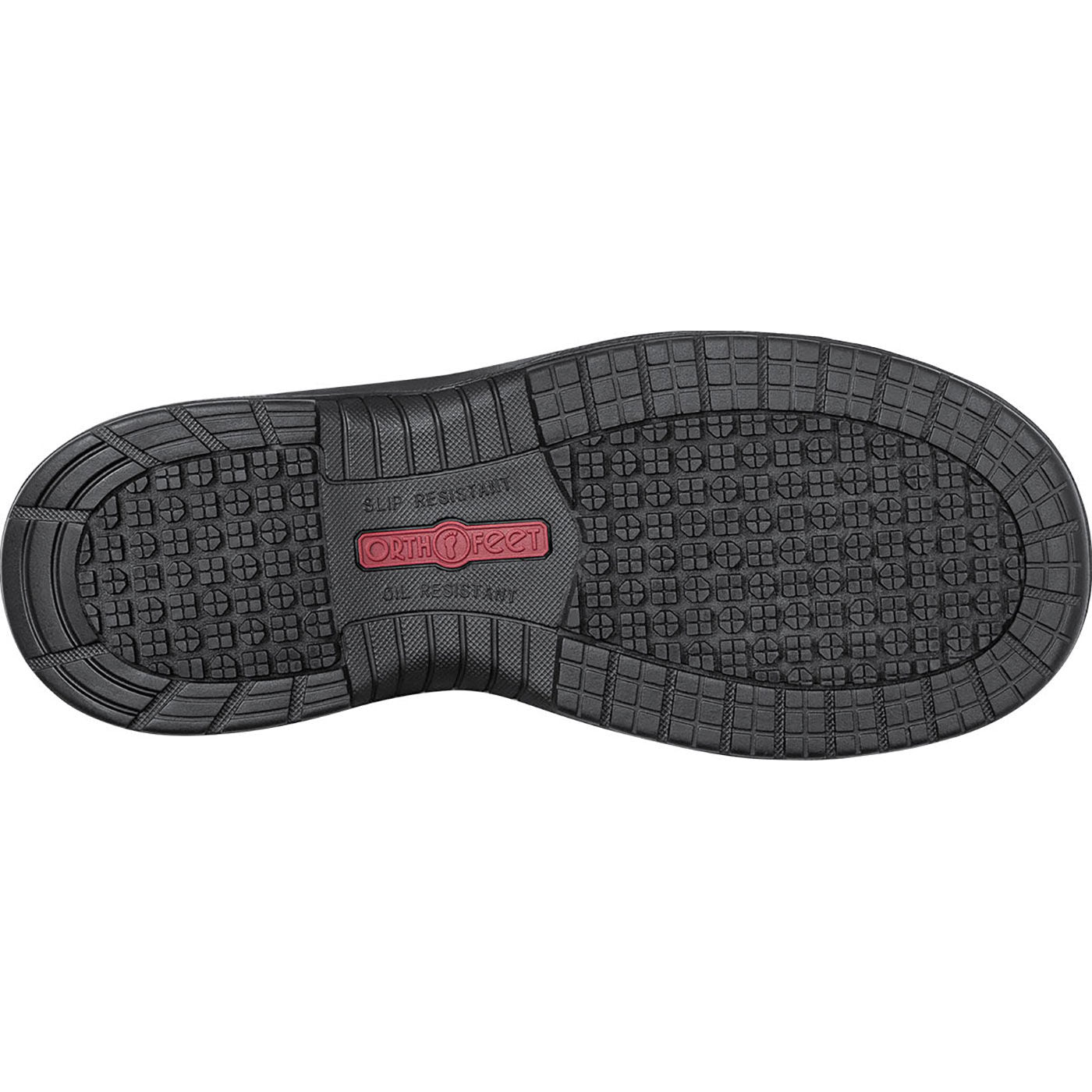 OrthoFeet Onyx Hands-Free Men's Composite Toe Electrical Hazard Slip-Resisting Athletic Work Shoe - outsole