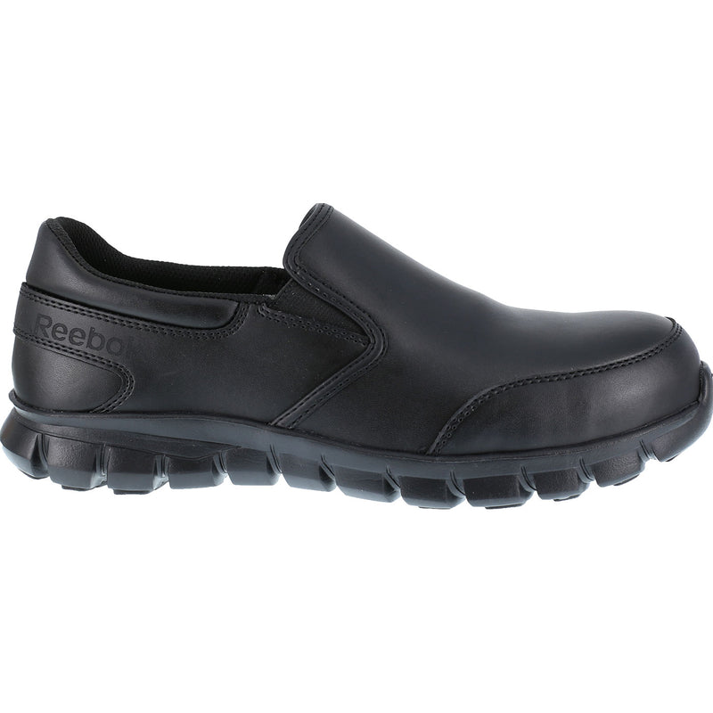 Reebok Sublite Cushion Work Men's Composite Toe Static Dissipative Slip-On Oxford Shoe - profile