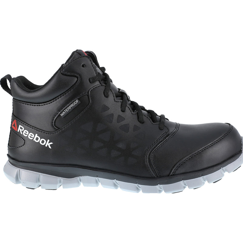 Reebok Sublite Cushion Work Men's Composite Toe Electrical Hazard Waterproof Mid-Cut Athletic Shoe - profile