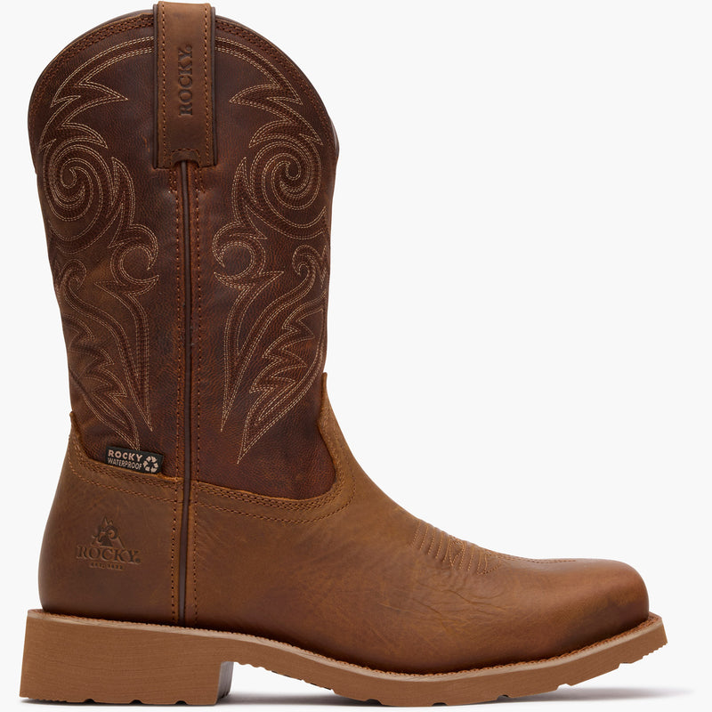 "Rocky MonoCrepe 12" Steel Toe Western Boot - profile"