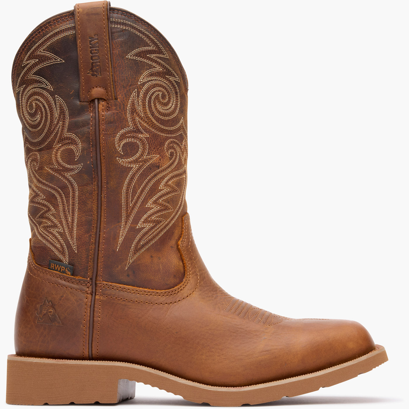 "Rocky MonoCrepe 12" Waterproof Western Boot - profile"