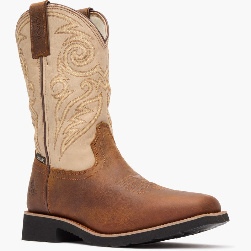 "Rocky MonoCrepe 12" Waterproof Western Boot - main"