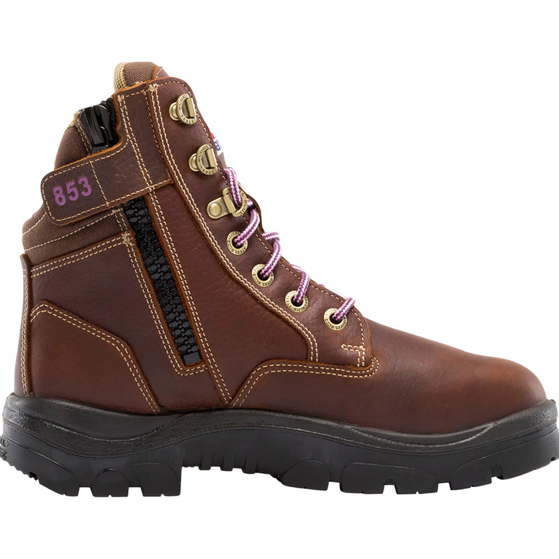 Steel Blue Southern Cross Zip Women's Steel Toe Internal Metatarsal Puncture-Resisting Work Boot - profile