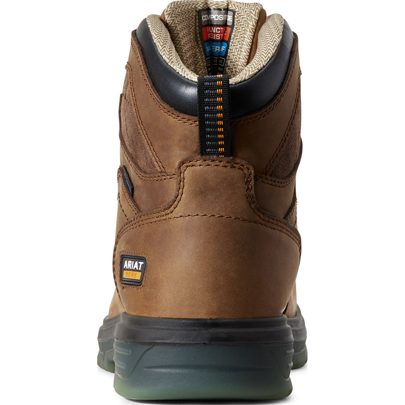 Ariat Turbo Men's CSA Carbon Toe Electrical Hazard Puncture-Resistant Waterproof Work Boot - back