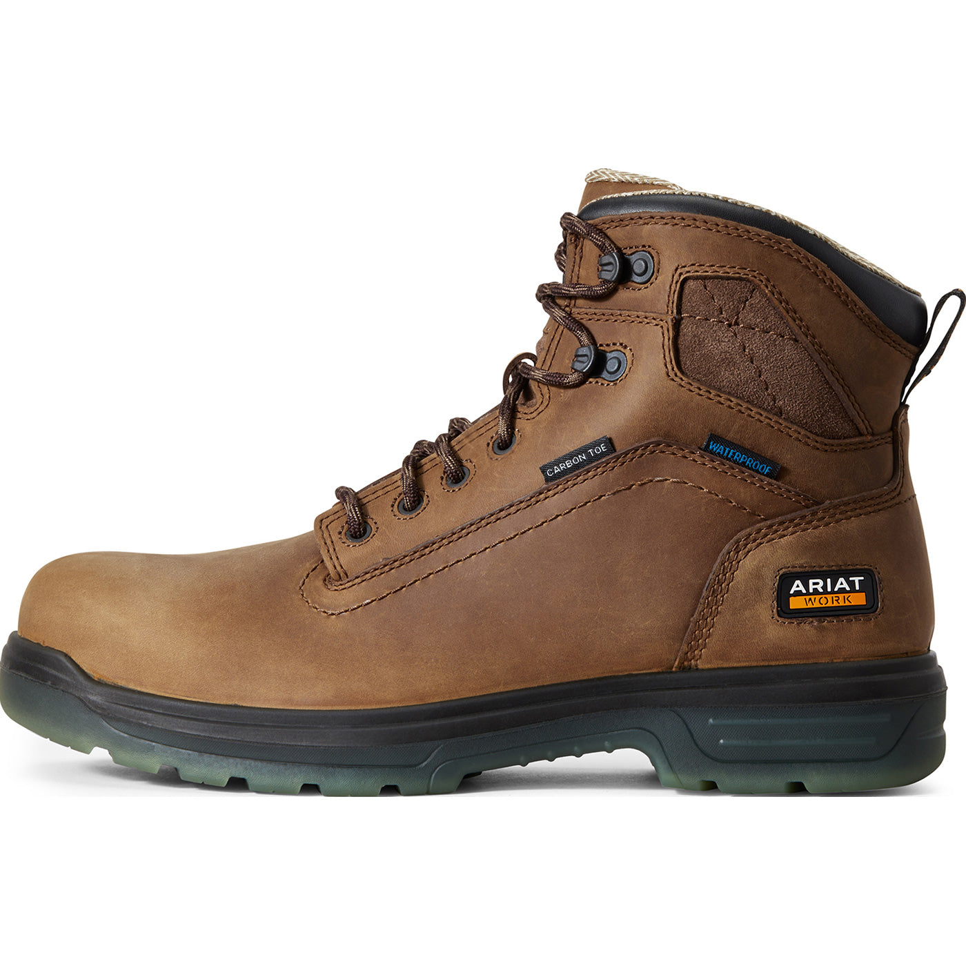 Ariat Turbo Men's CSA Carbon Toe Electrical Hazard Puncture-Resistant Waterproof Work Boot - profile