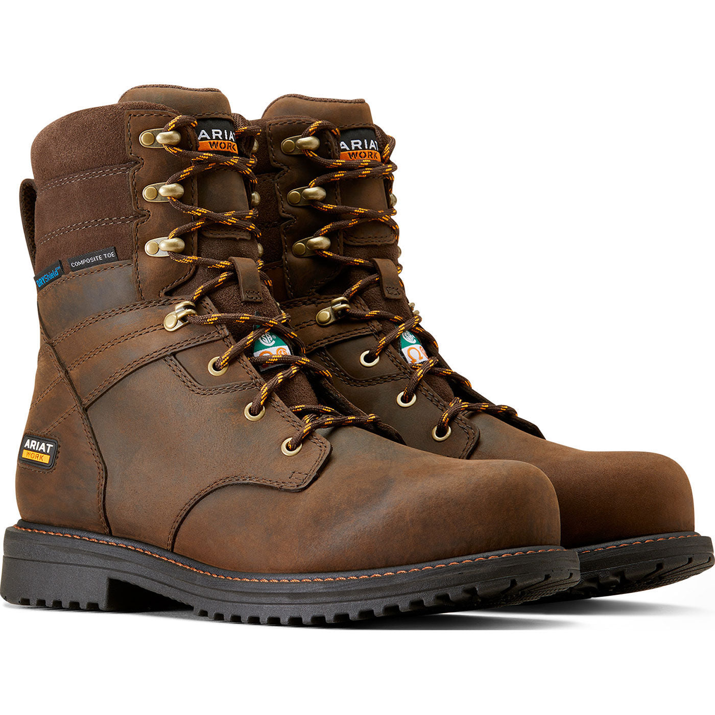 Ariat RigTEK CSA Men's 8-inch Composite Toe Electrical Hazard Puncture-Resisting Waterproof Work Boot - front