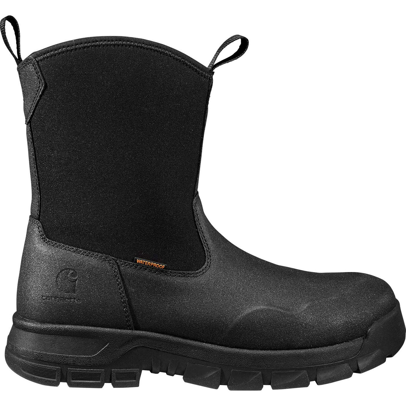 Carhartt Kentwood Men's 9-inch Steel Toe Electrical Hazard Waterproof Rubber Pull-On Work Boot - profile