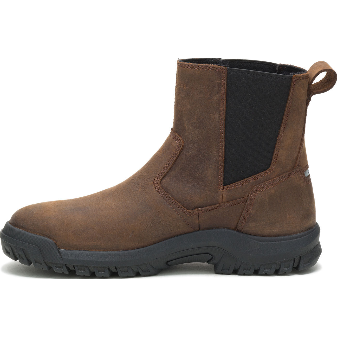 Cat Wheelbase Men's 6-inch Steel Toe Electrical Hazard Chelsea Pull-on Work Boot - profile