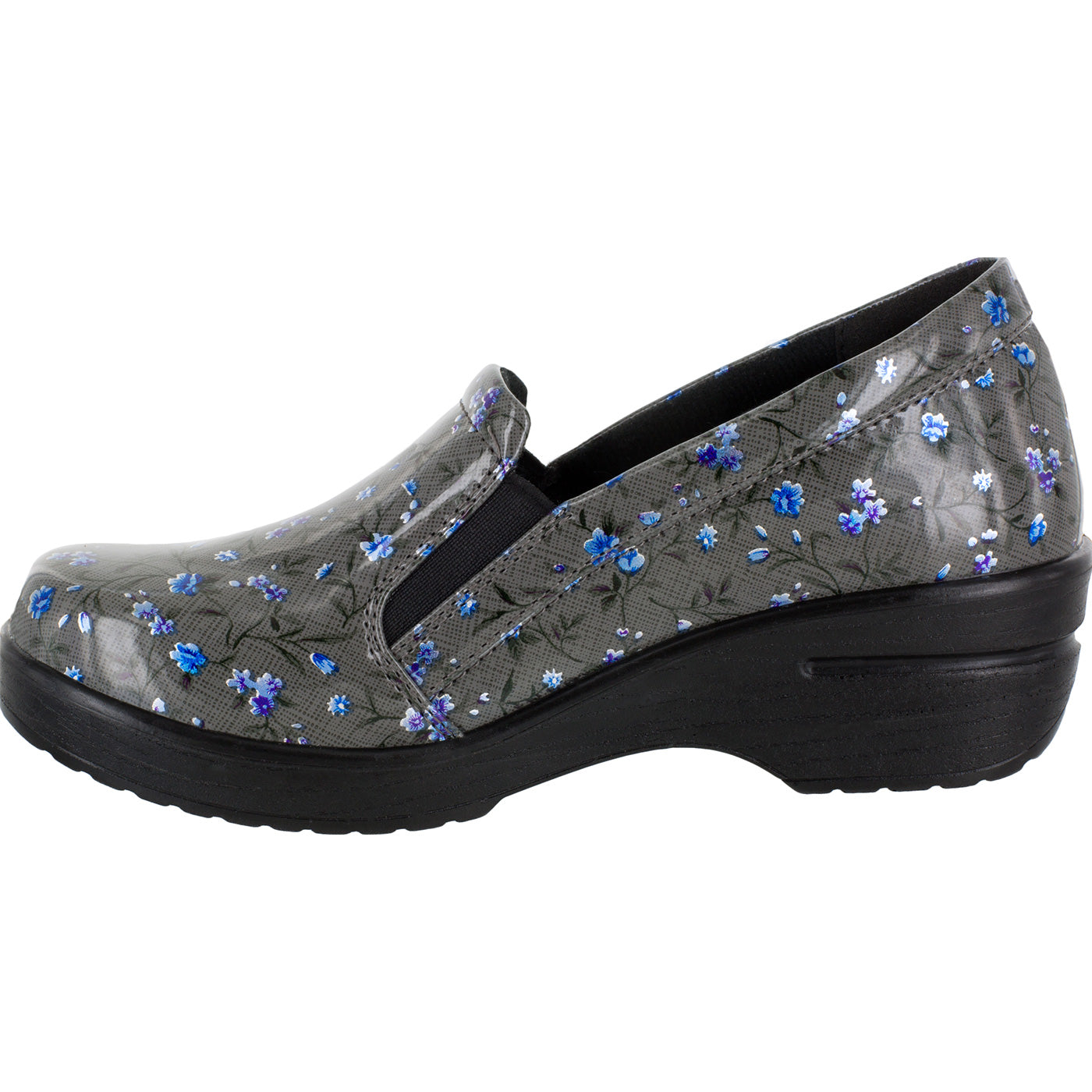 Easy WORKS by Easy Street Leeza Women's Slip-Resistant Patent Slip-On Shoe - profile