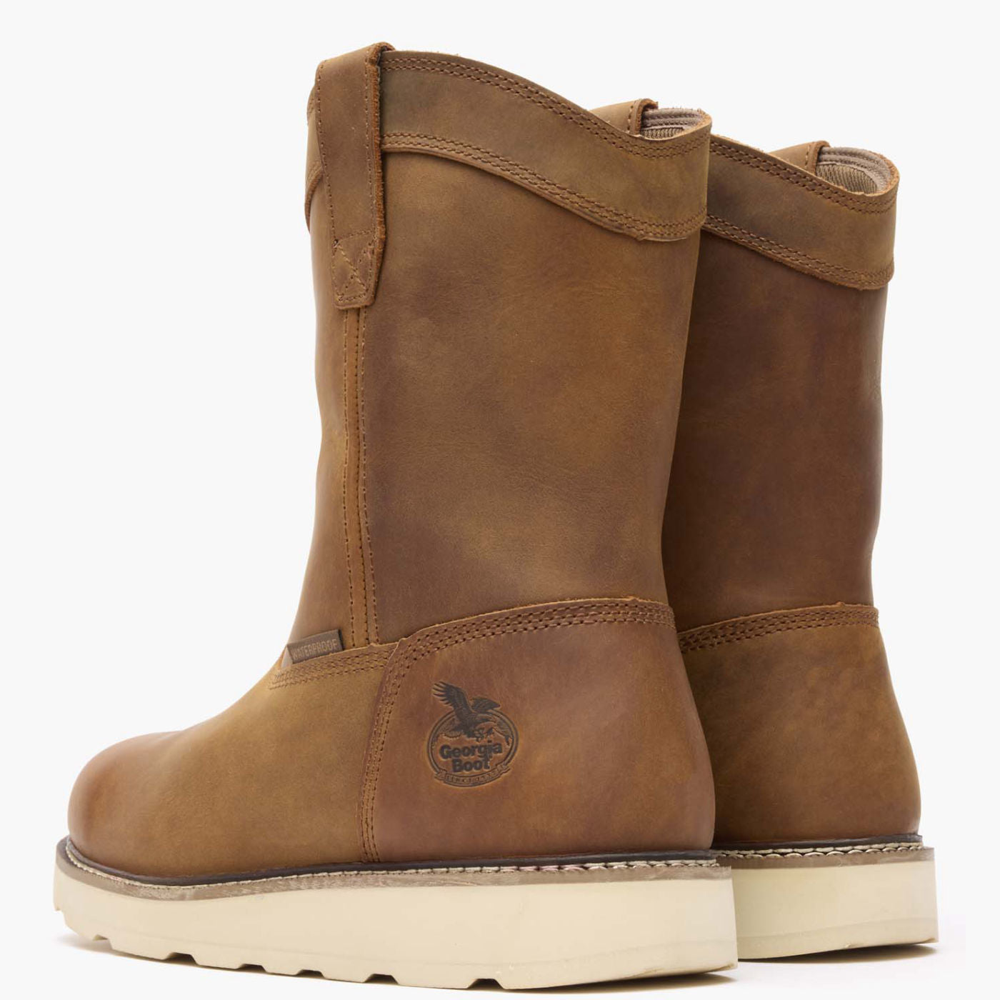 Georgia Boot Core 37 10" Waterproof Pull On Wedge Boot