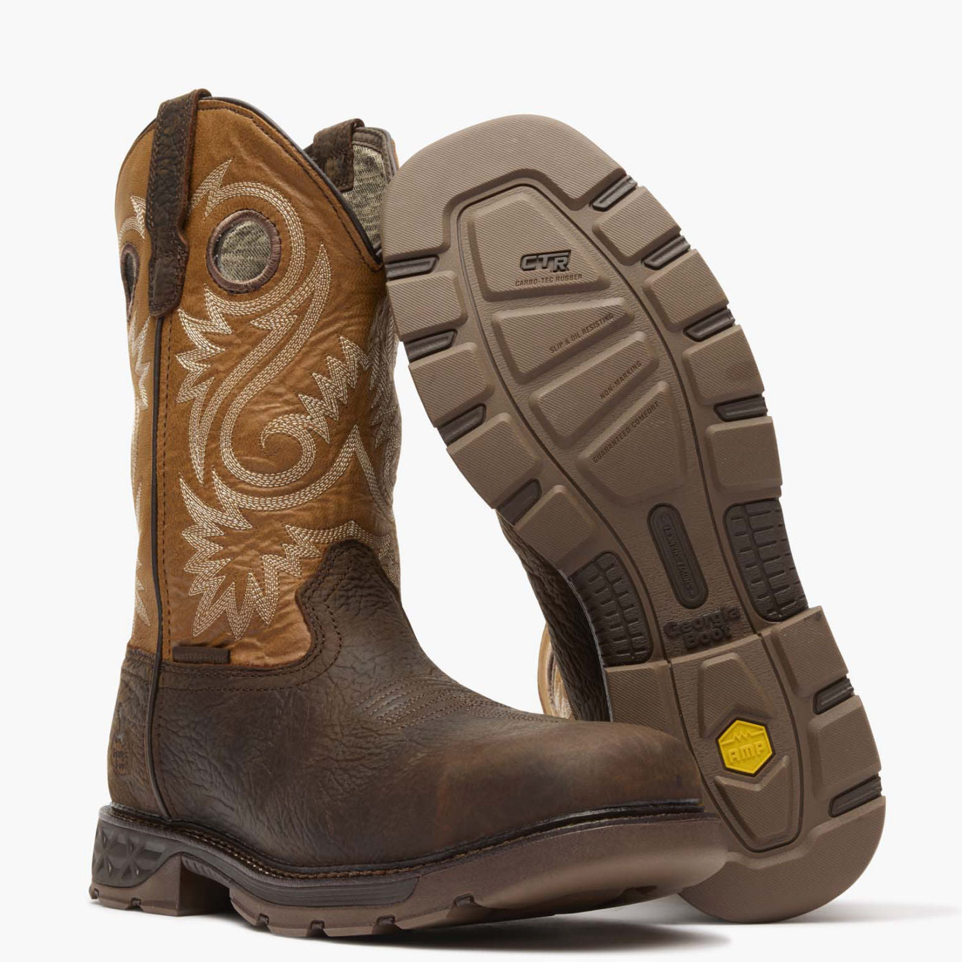 Georgia Boot Carbo-Tec FLX 11" Waterproof Alloy Toe Pull On Work Boot