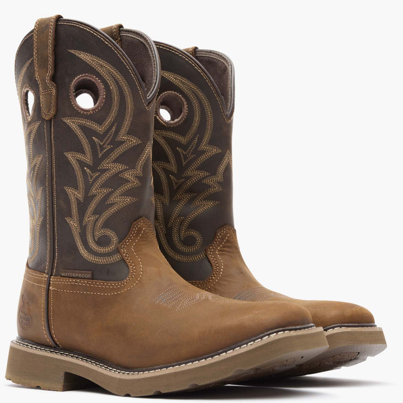 Georgia Boot Core 37 Western 11" Waterproof Pull-On Work Boot
