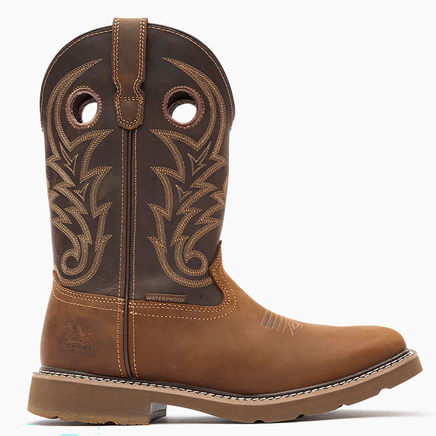 Georgia Boot Core 37 Western 11" Waterproof Pull-On Work Boot