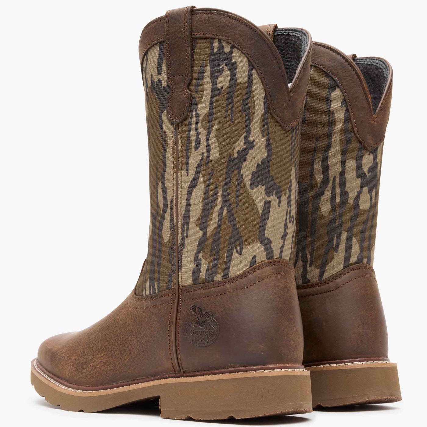 Georgia Boot Core 37 Western 11" Mossy Oak Pull On