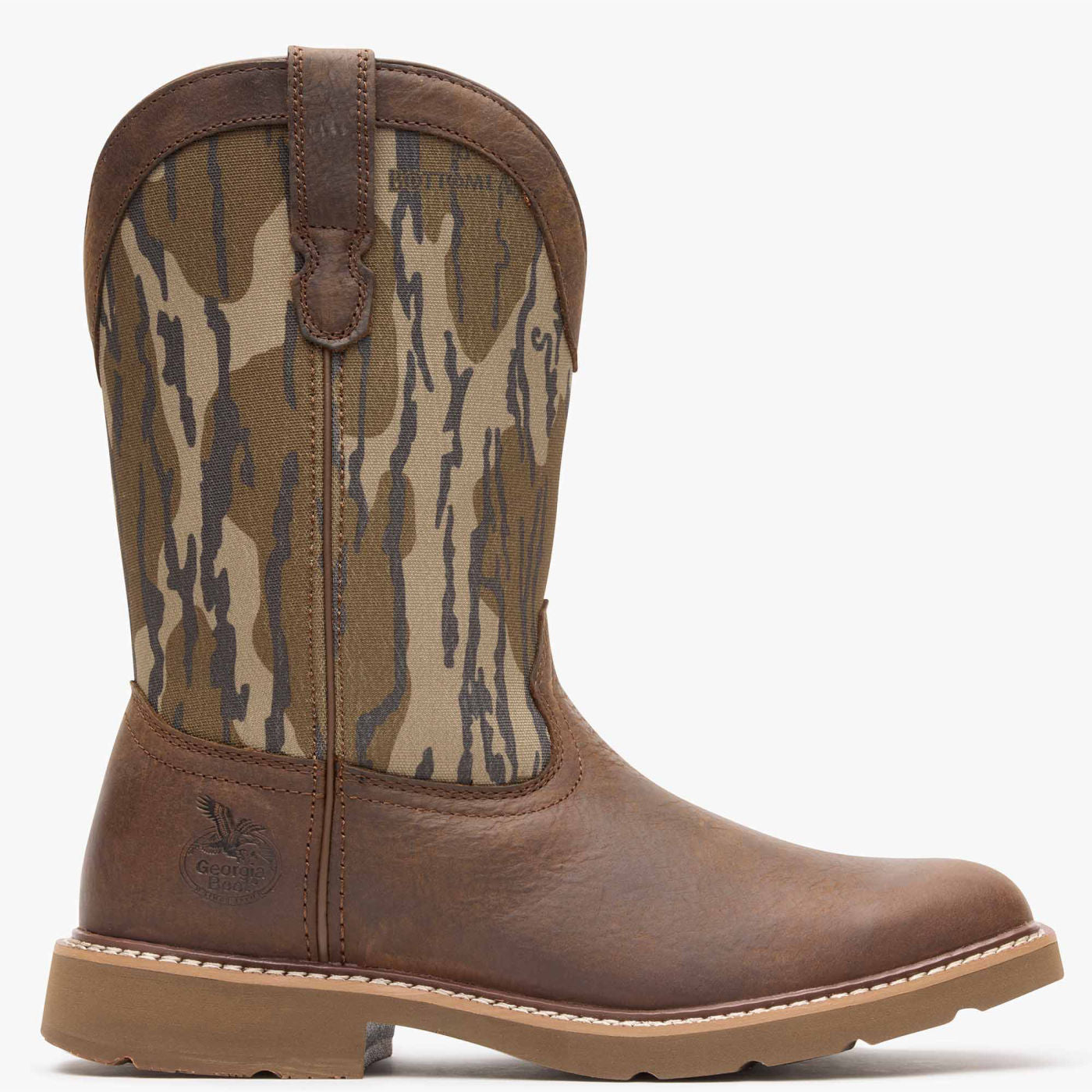 Georgia Boot Core 37 Western 11" Mossy Oak Pull On