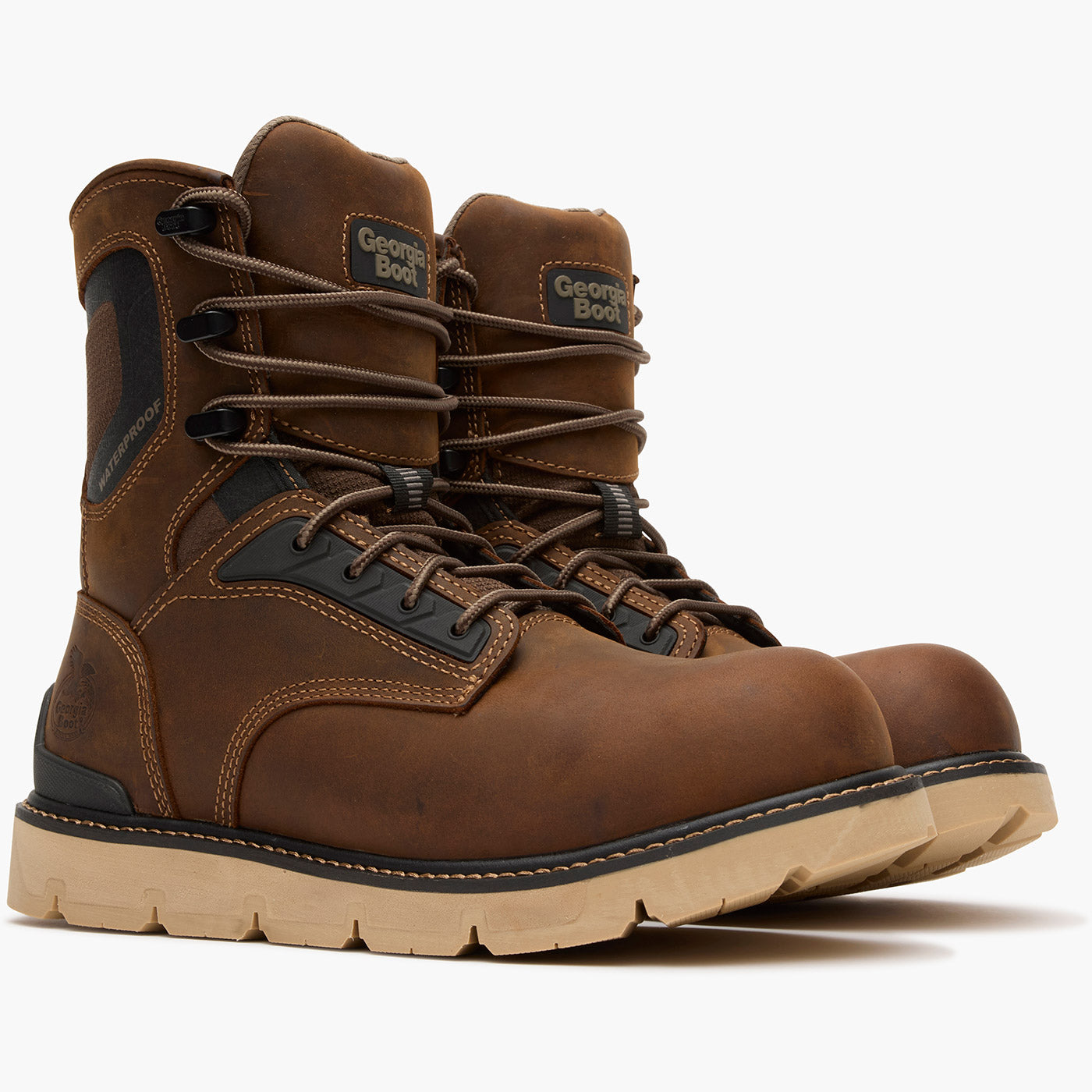 Georgia Boot Carbon Flex Wedge 8" Waterproof Work Boot