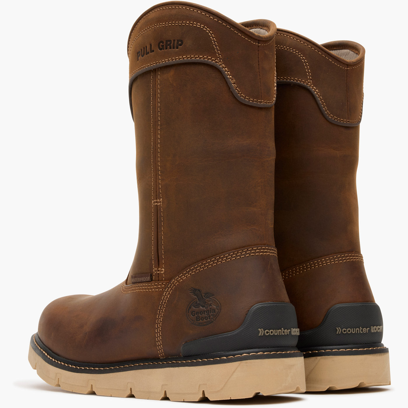 Georgia Boot Carbon Flex Wedge 11" Pull On Waterproof Carbon Toe Work Boot