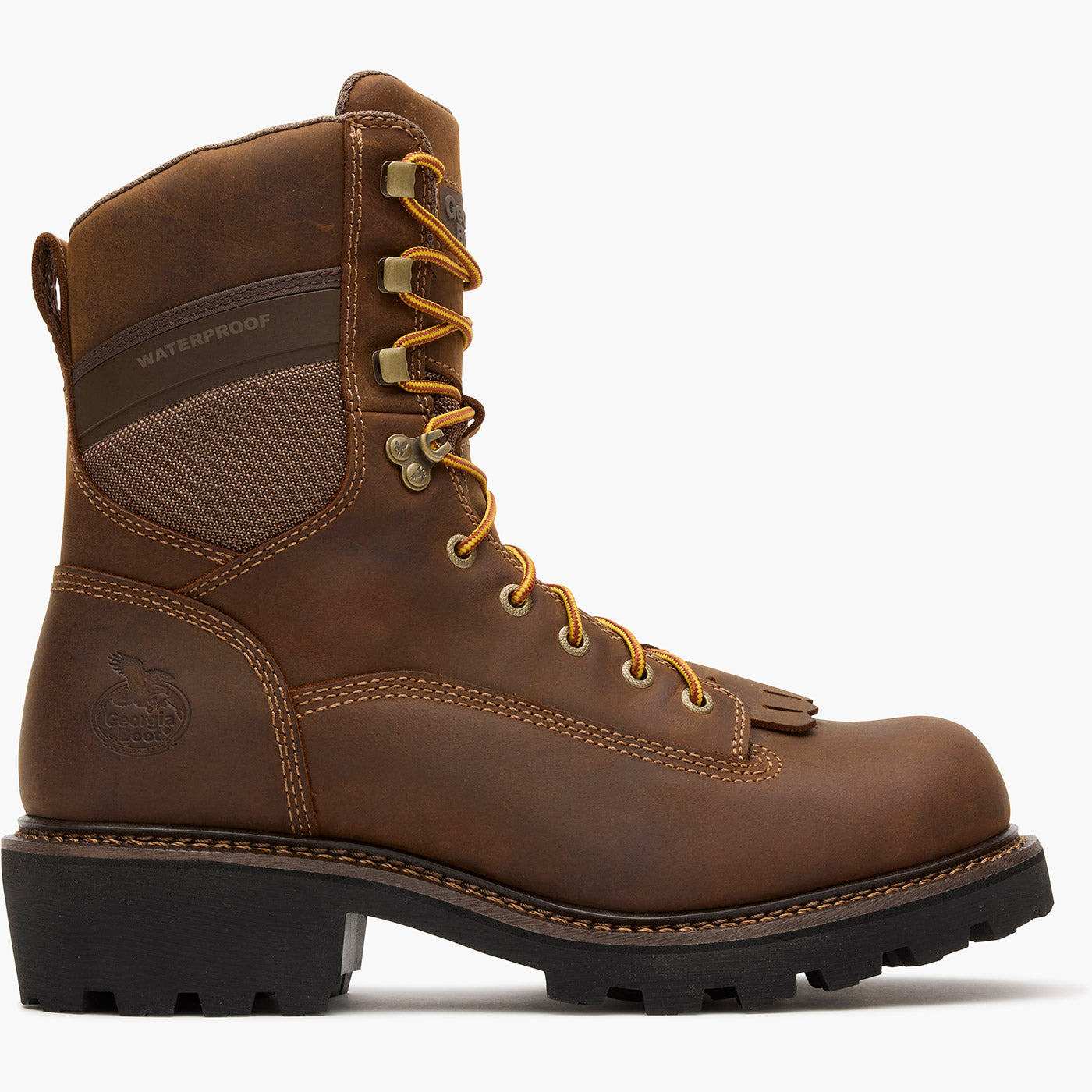 Georgia Boot Core 37 9" Scalloped Heel Waterproof Composite Toe Logger Work Boot