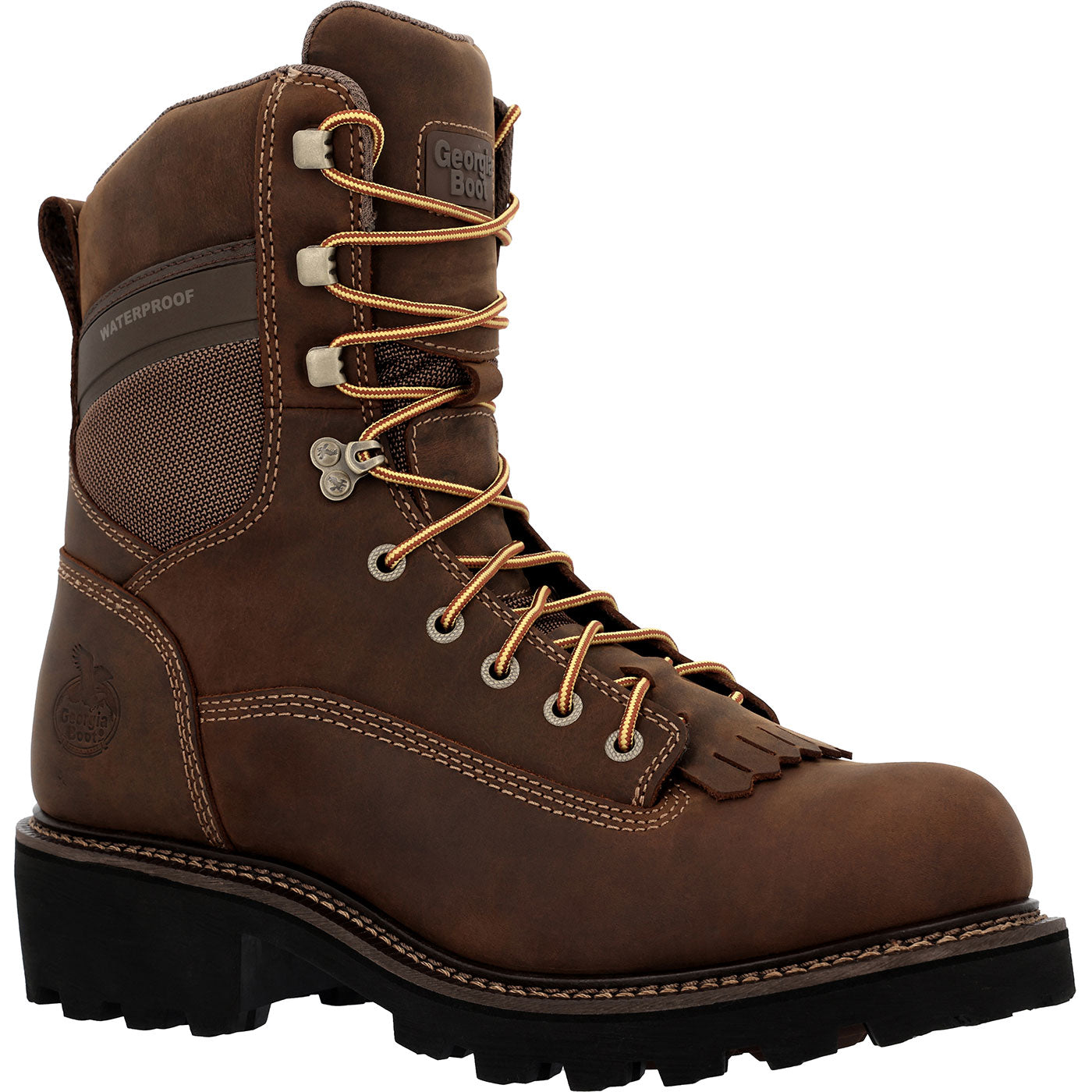 Georgia Boot Core 37 9" Scalloped Heel Waterproof Composite Toe Logger Work Boot